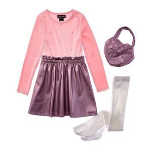 Freestyle Girls  Time To Shine 2-Fer Dress, Pink